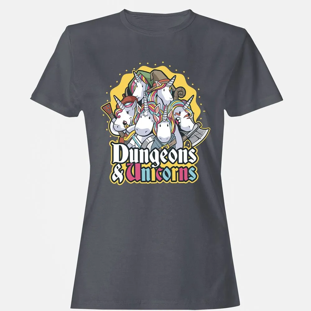 Dungeons And Unicorns Women's T-Shirt - Dark Heather - 5
