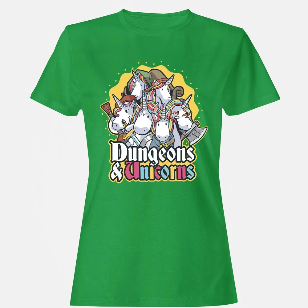 Dungeons And Unicorns Women's T-Shirt - Irish Green - 7