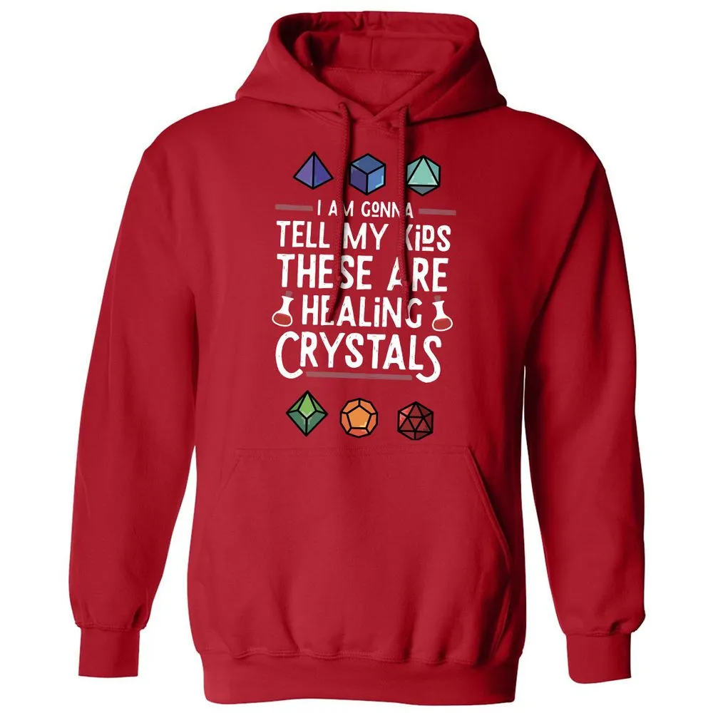 Healing Crystals Classic Unisex Hoodie - Red - 5