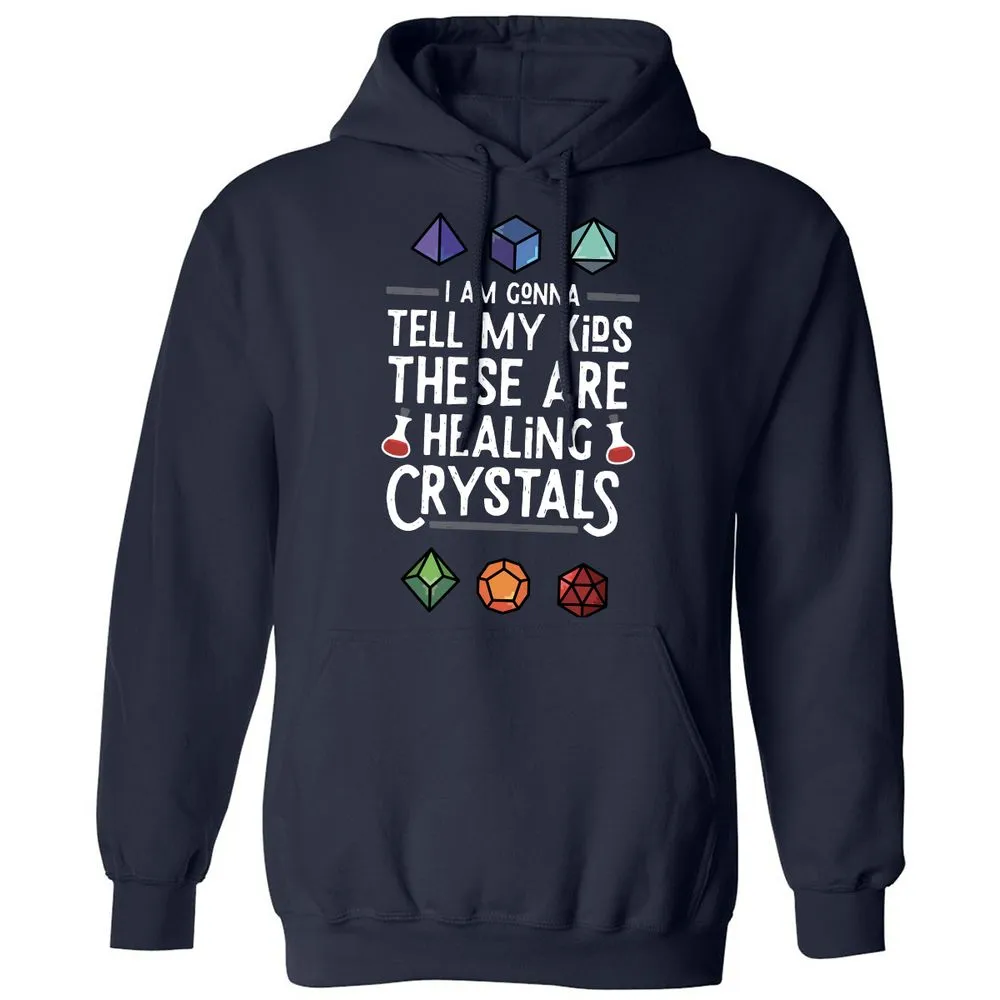 Healing Crystals Classic Unisex Hoodie - Navy - 2
