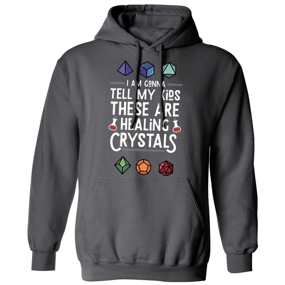 Healing Crystals Classic Unisex Hoodie - Charcoal - 7