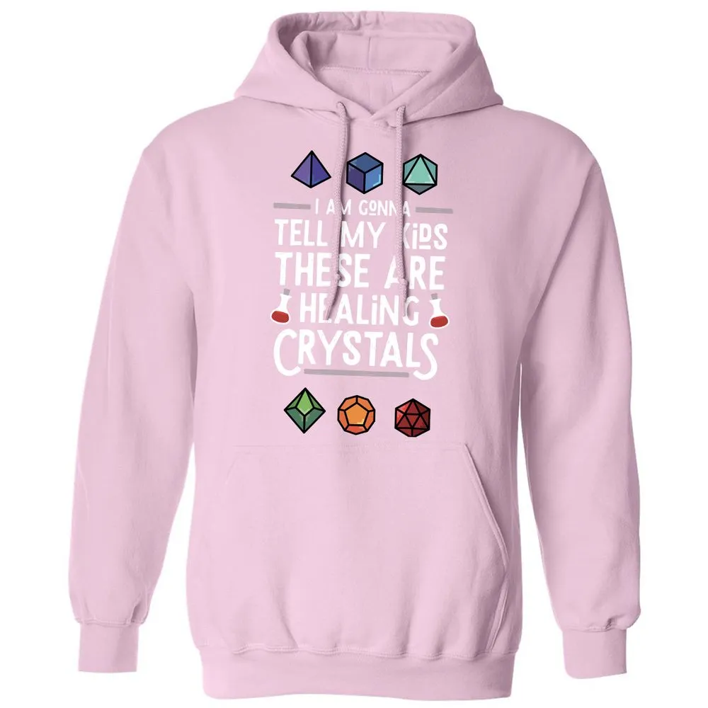 Healing Crystals Classic Unisex Hoodie - Light Pink - 3