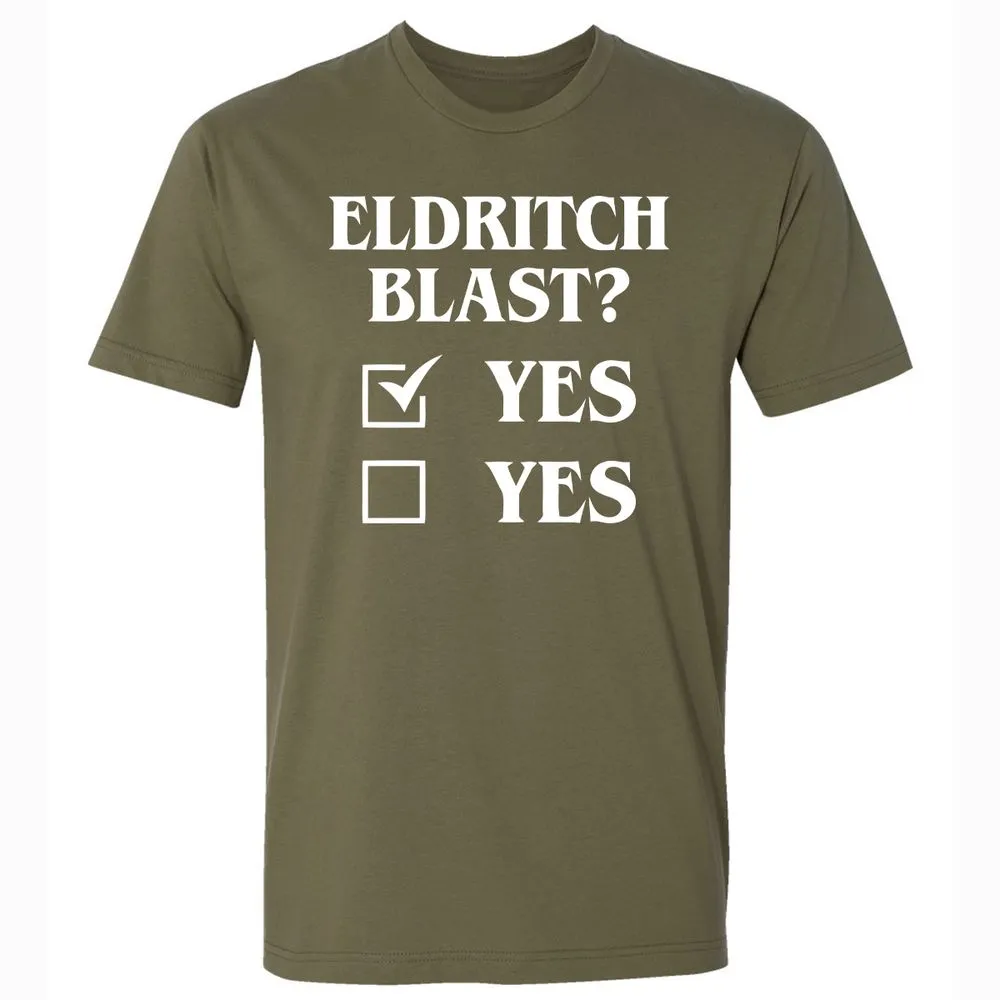 Eldritch Blast Yes Premium Unisex T-Shirt - Military Green - 5
