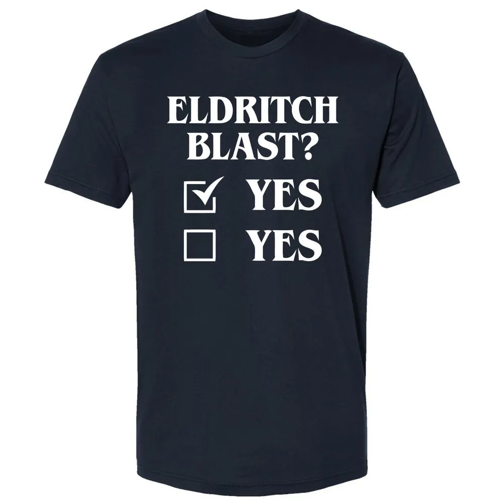 Eldritch Blast Yes Premium Unisex T-Shirt - Midnight Navy - 2