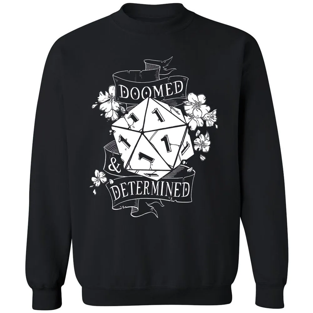 Doomed Determined Classic Unisex Sweatshirt - Black - 4