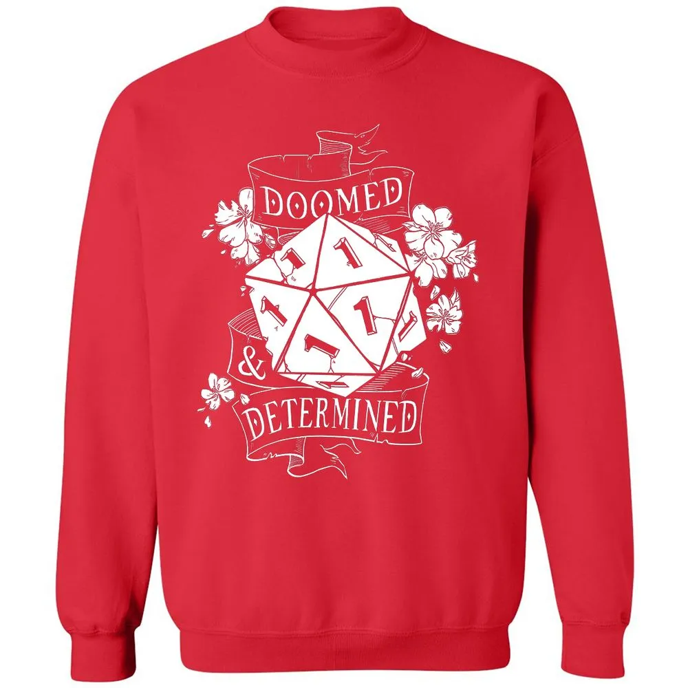 Doomed Determined Classic Unisex Sweatshirt - Red - 5