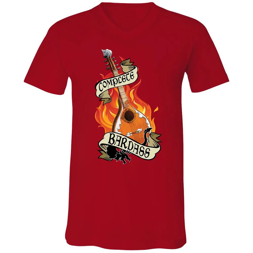 Complete Bardass Unisex V-Neck T-Shirt - Red - 3