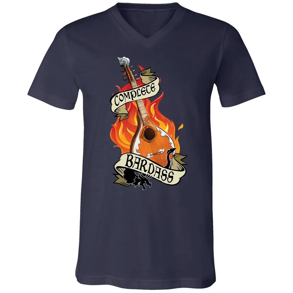 Complete Bardass Unisex V-Neck T-Shirt - Navy - 2