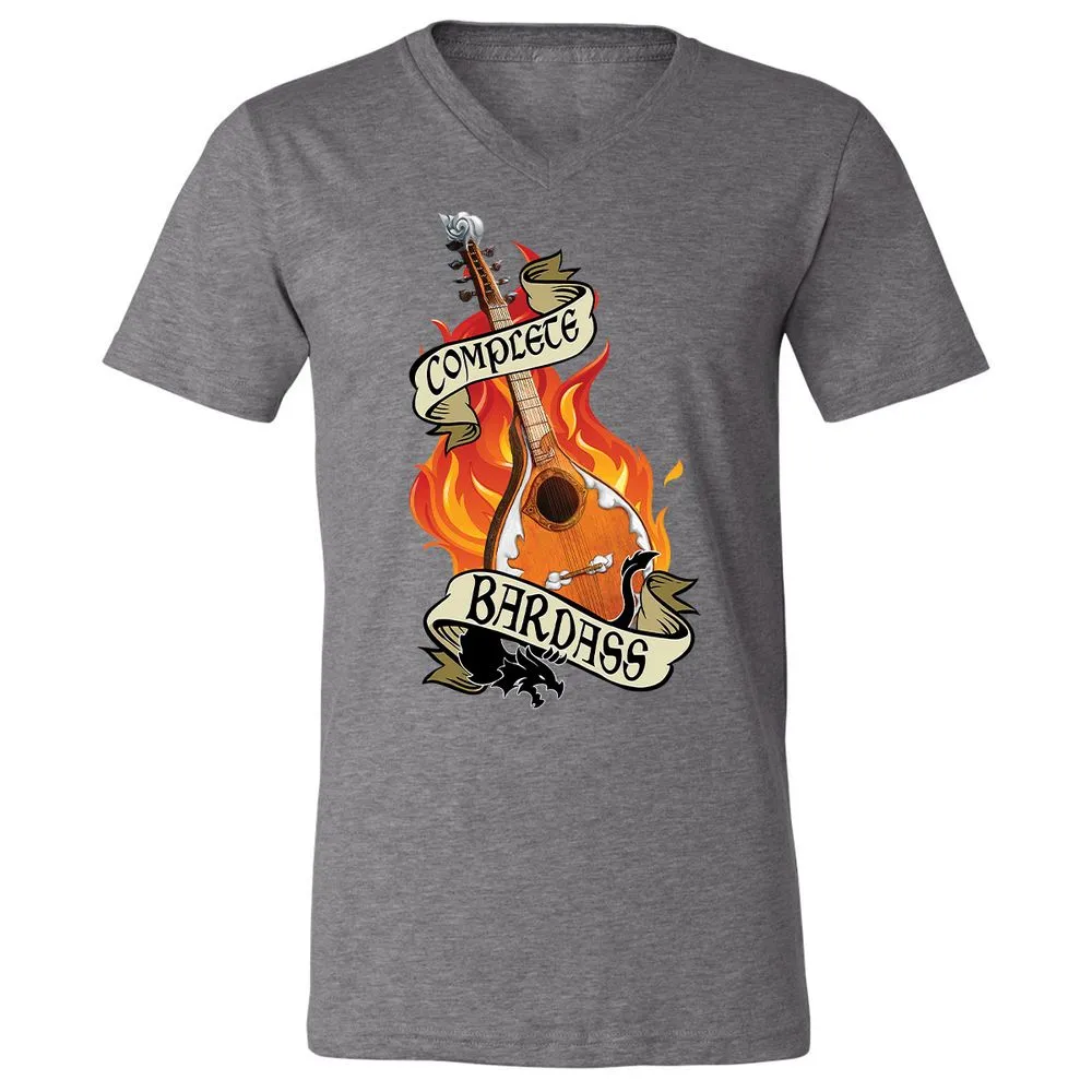 Complete Bardass Unisex V-Neck T-Shirt - Deep Heather - 13