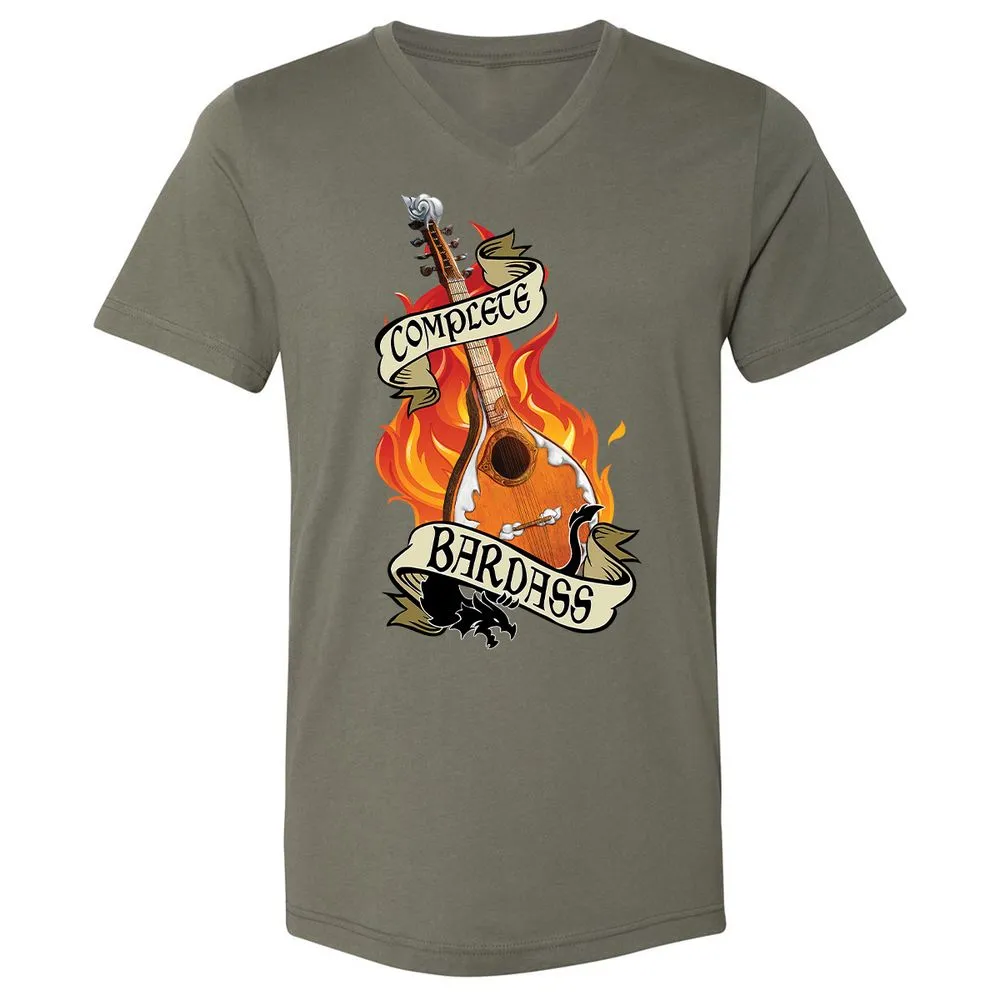 Complete Bardass Unisex V-Neck T-Shirt - Military Green - 10