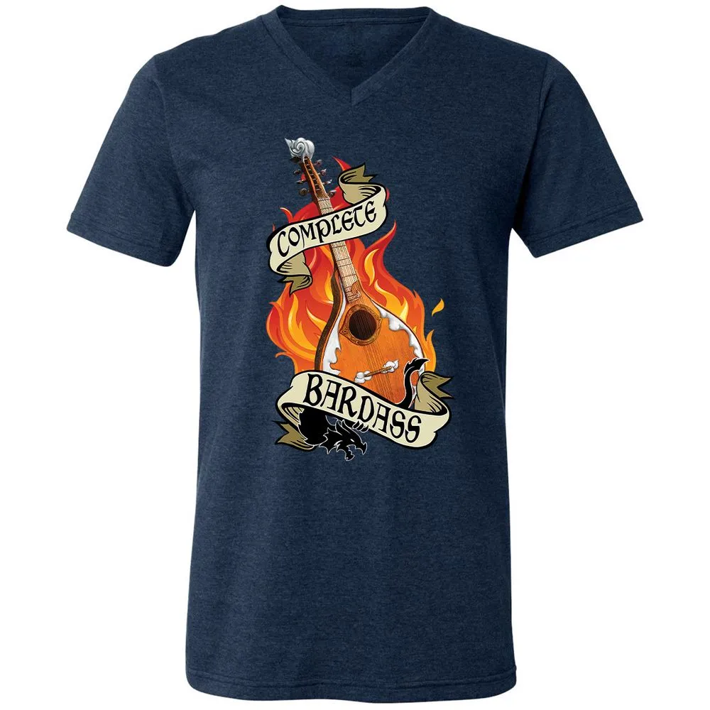 Complete Bardass Unisex V-Neck T-Shirt - Heather Navy - 15
