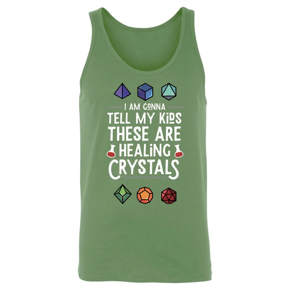 Healing Crystals Unisex Jersey Tank - Leaf - 10