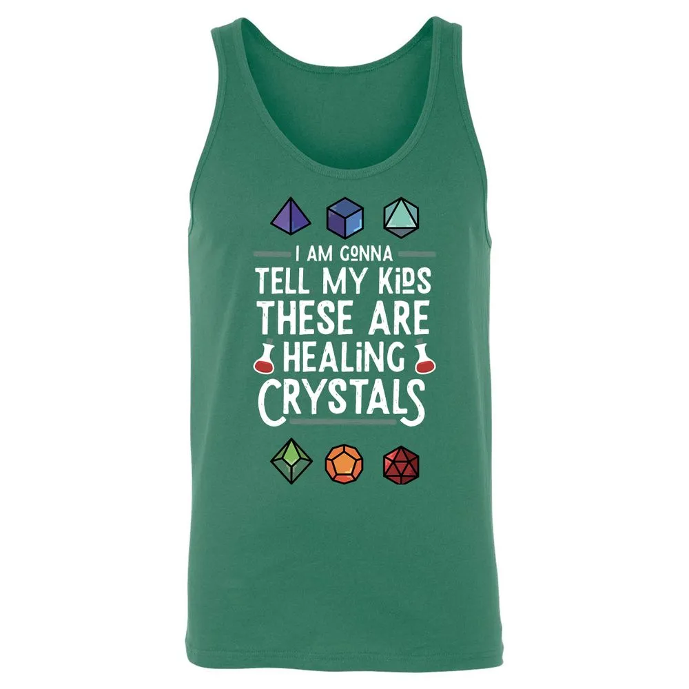 Healing Crystals Unisex Jersey Tank - Kelly - 9