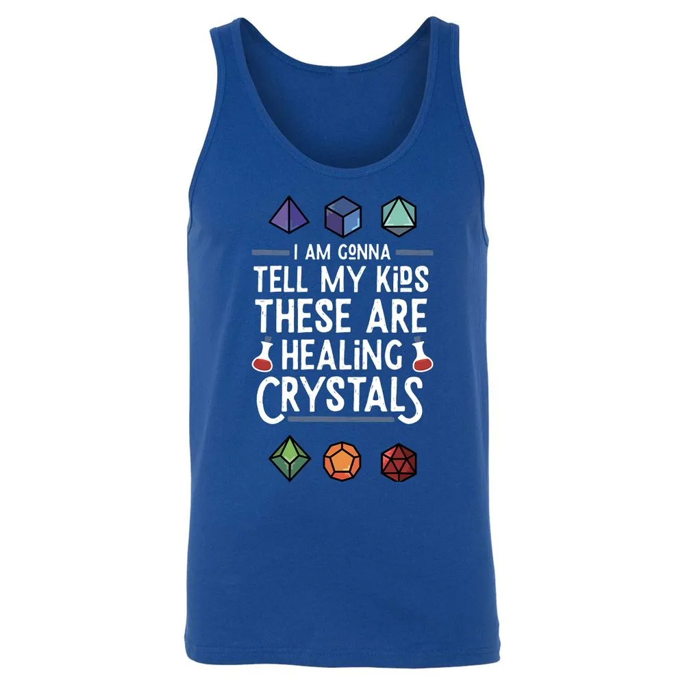 Healing Crystals Unisex Jersey Tank - True Royal - 13