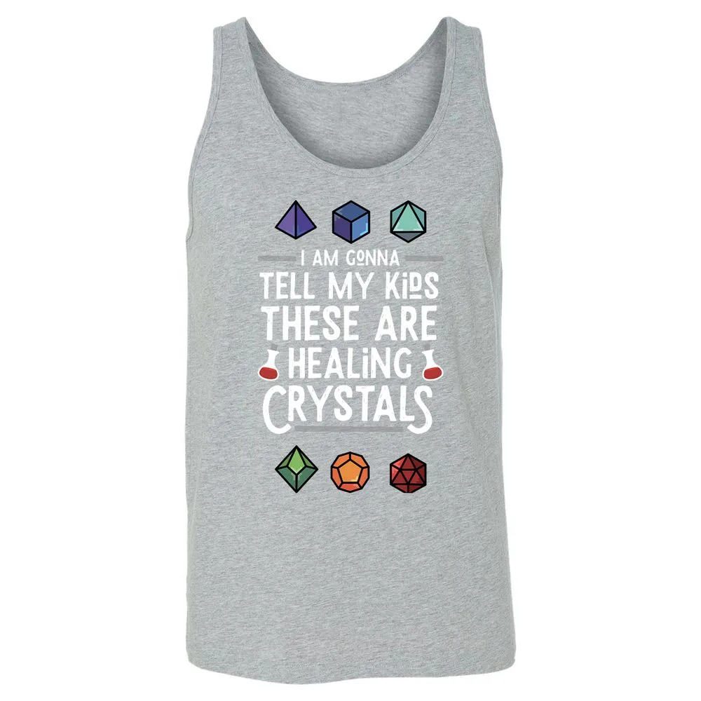 Healing Crystals Unisex Jersey Tank - Athletic Heather - 4