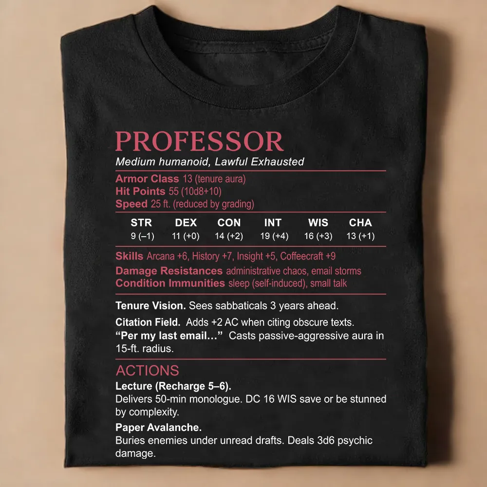Professor Stats Classic Unisex T-Shirt - 1