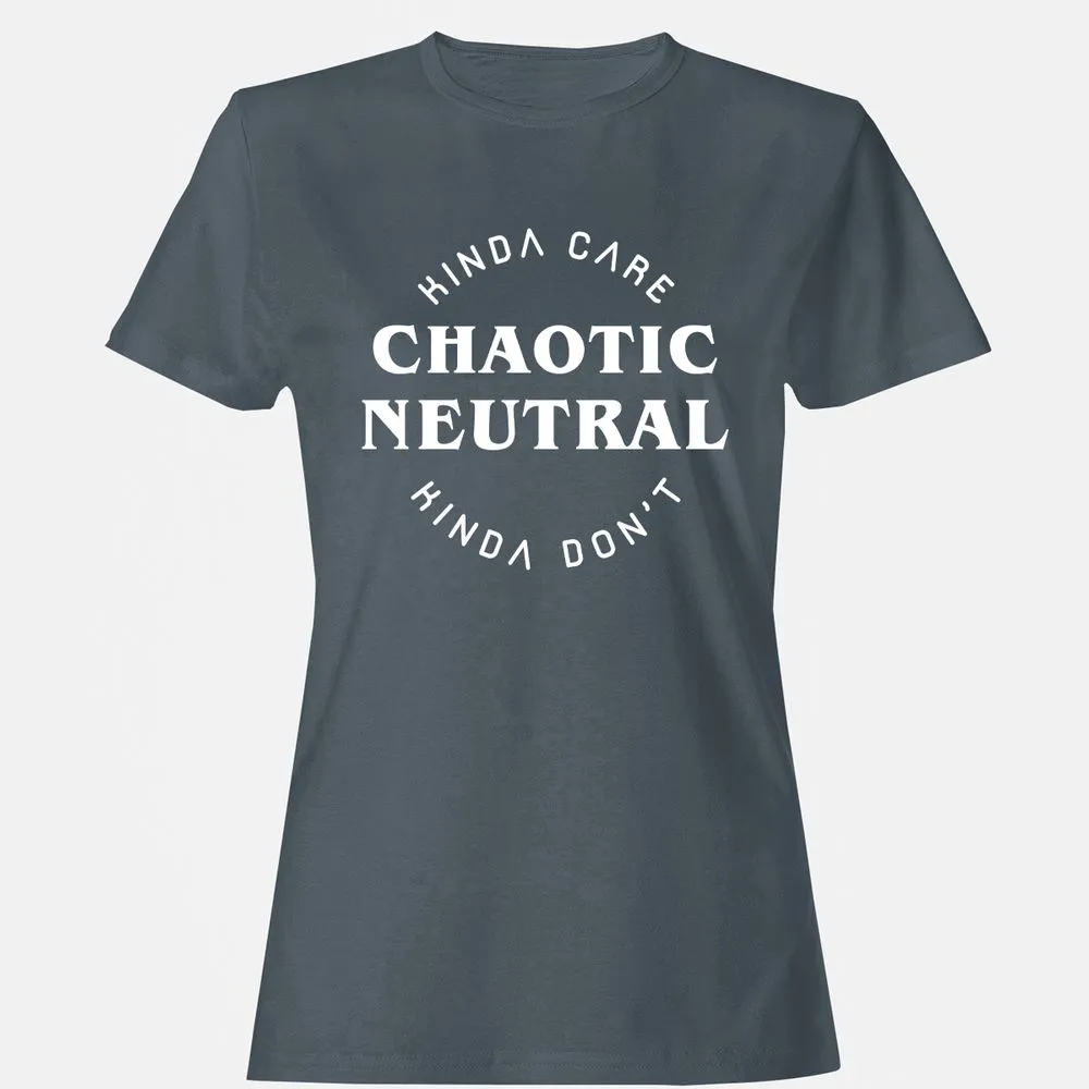 Chaotic Neutral Women's T-Shirt - Charcoal - 3