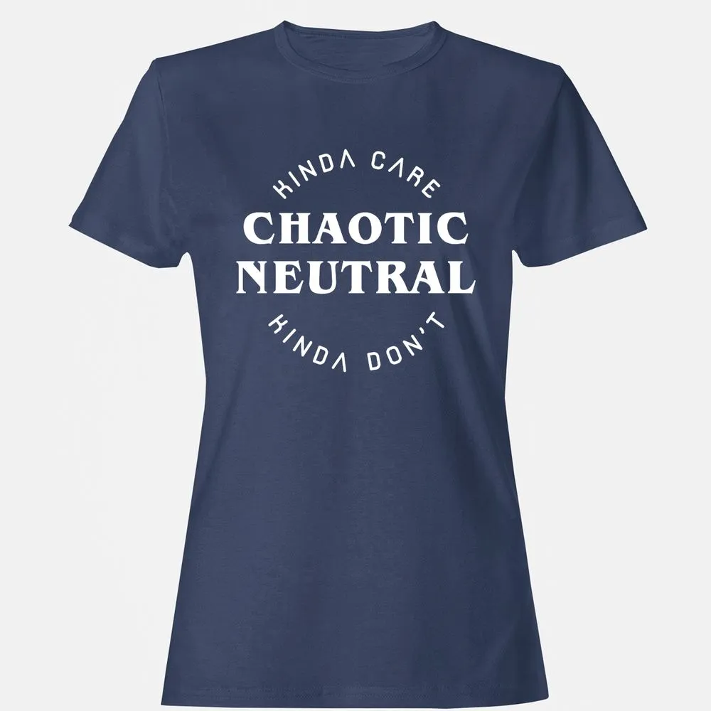 Chaotic Neutral Women's T-Shirt - Navy - 10