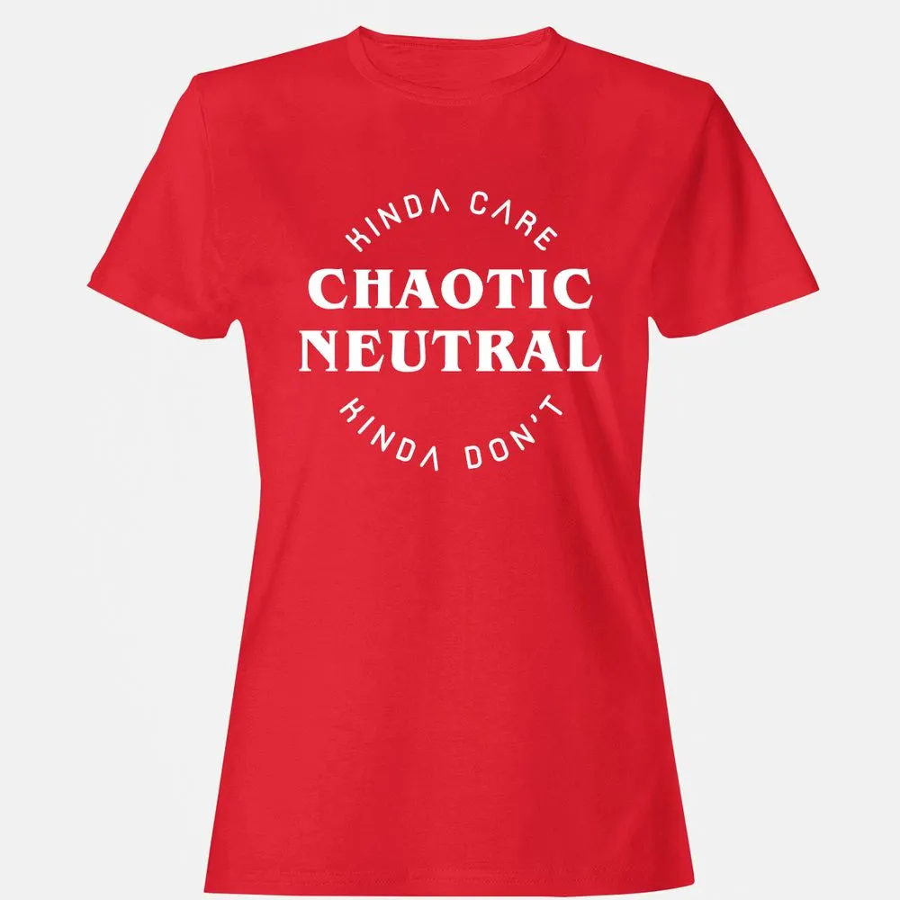 Chaotic Neutral Women's T-Shirt - Red - 13
