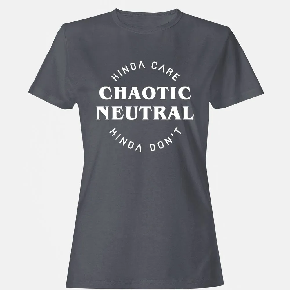 Chaotic Neutral Women's T-Shirt - Dark Heather - 5