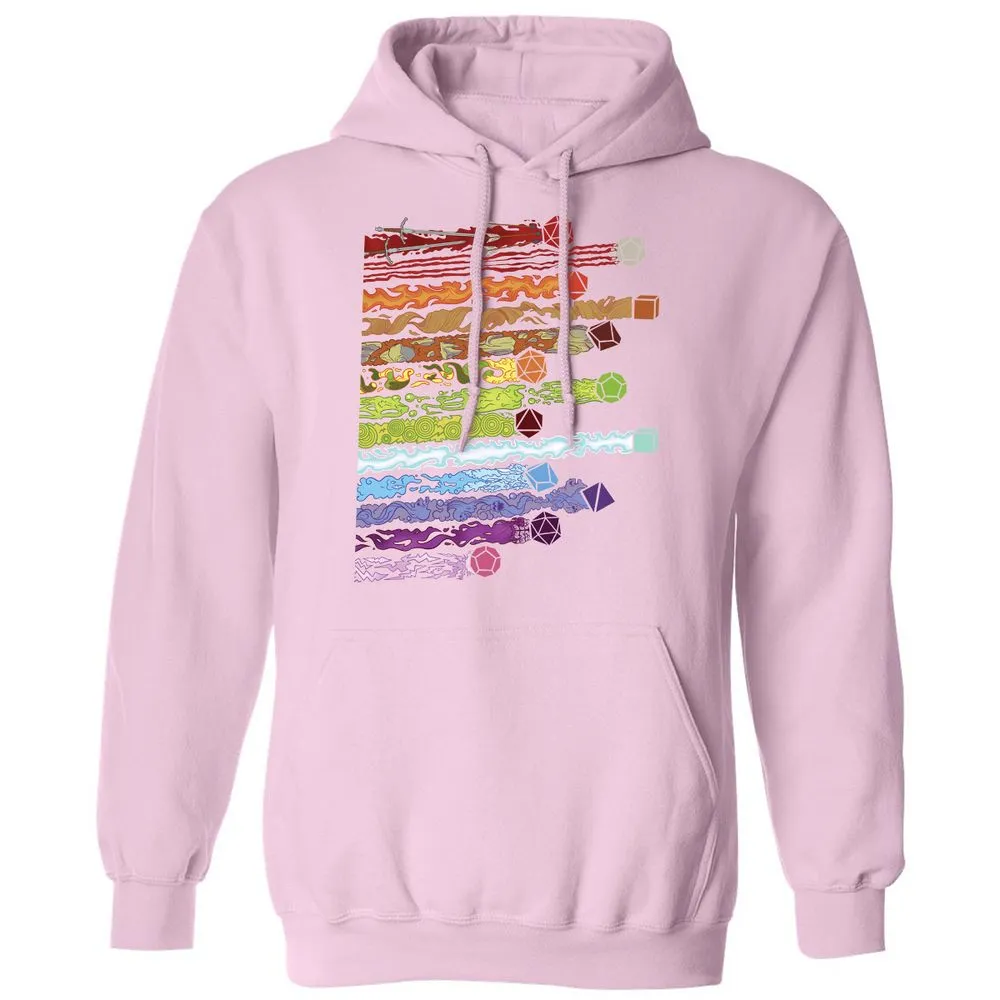 Damage Dices Classic Unisex Hoodie - Light Pink - 3