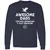 Awesome Dads Slay Dragons Long Sleeve T-Shirt - Navy - 2