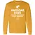 Awesome Dads Slay Dragons Long Sleeve T-Shirt - Gold - 9