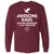 Awesome Dads Slay Dragons Long Sleeve T-Shirt - Maroon - 11