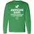 Awesome Dads Slay Dragons Long Sleeve T-Shirt - Irish Green - 10