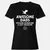 Awesome Dads Slay Dragons Women's T-Shirt - Black - 1