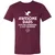 Awesome Dads Slay Dragons Unisex V-Neck T-Shirt - Maroon - 6