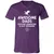 Awesome Dads Slay Dragons Unisex V-Neck T-Shirt - Team Purple - 9