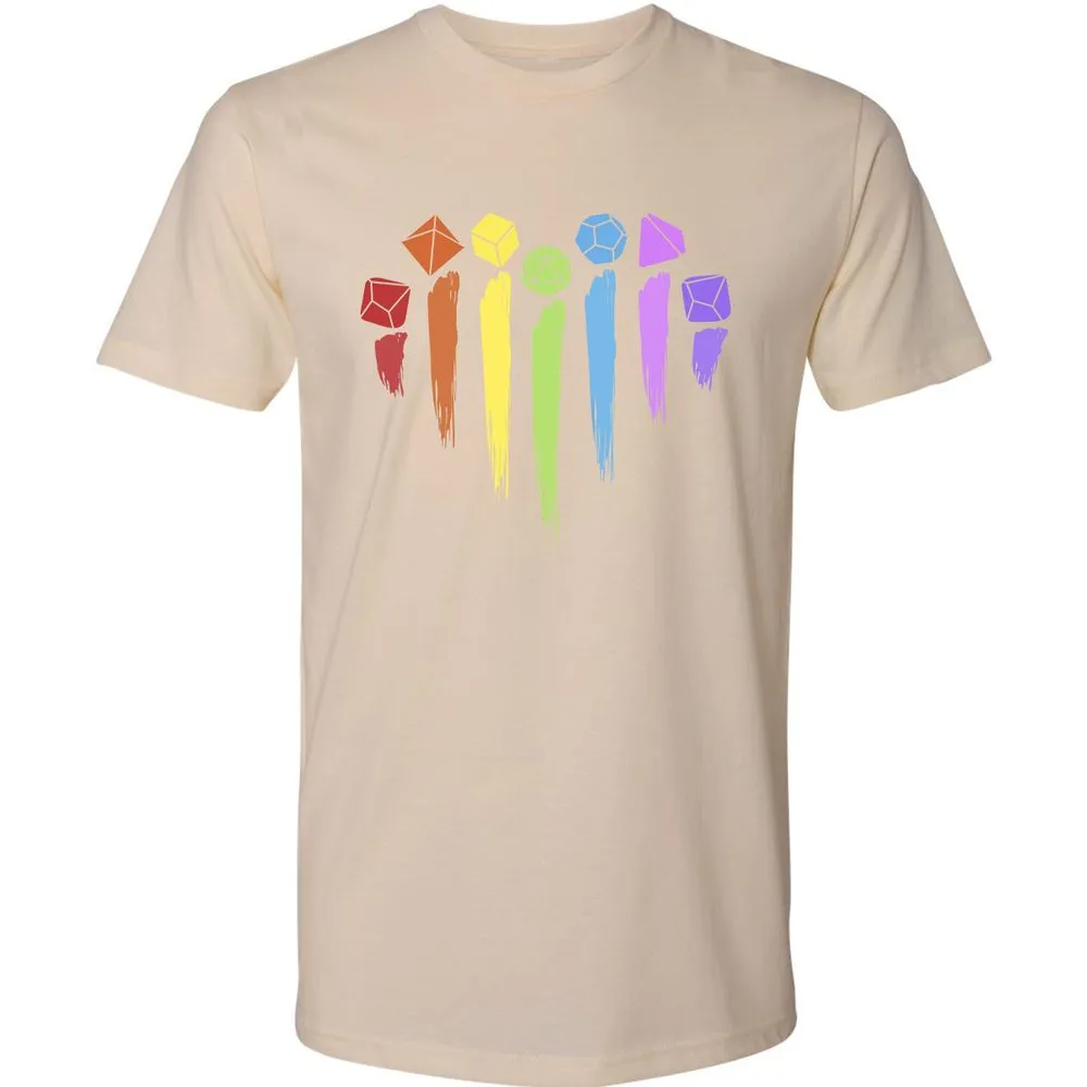 Dice Rainbow Heart Shape - Cream - 14