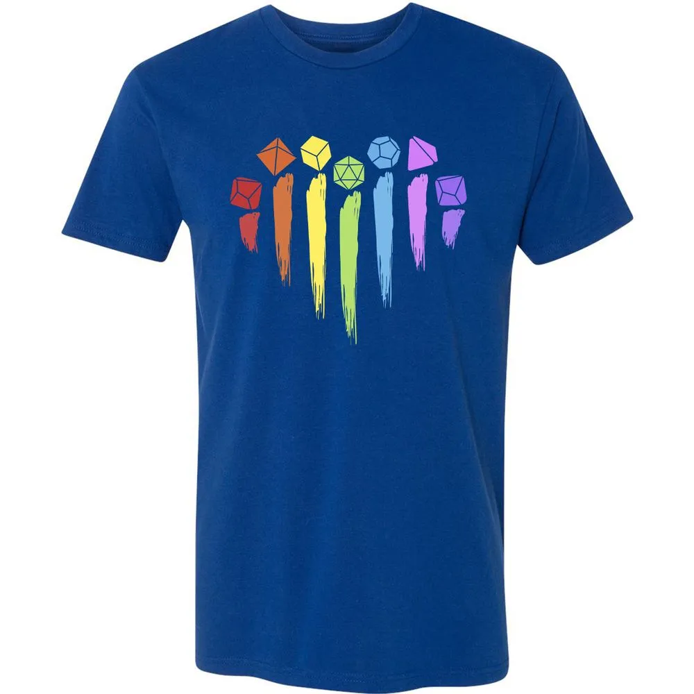 Dice Rainbow Heart Shape - Royal - 10