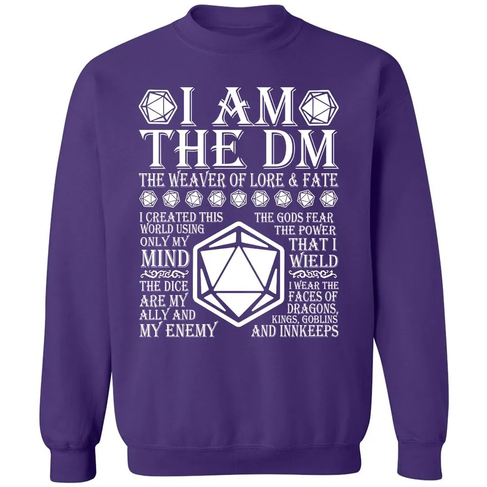 I Am The DM The Weaver Of Lore And Fate Classic Unisex Sweatshirt - Purple - 6