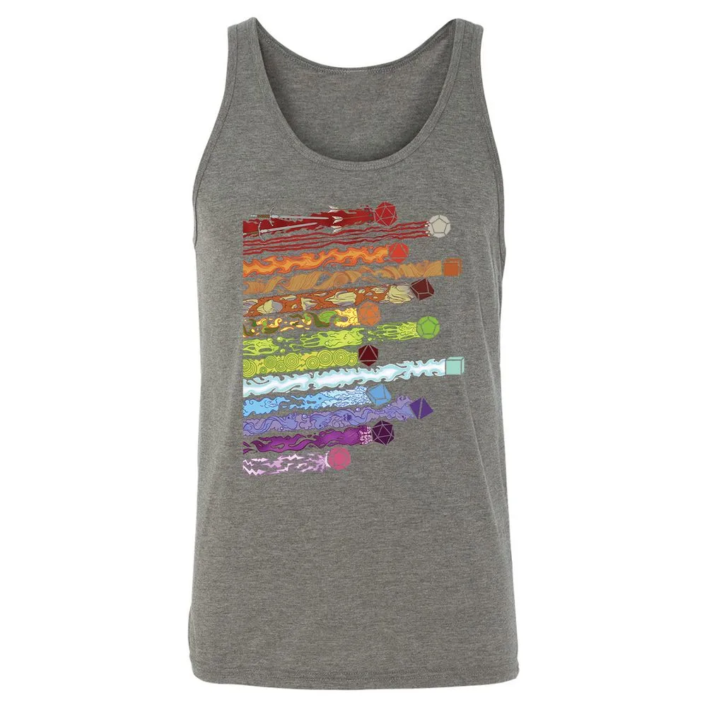 Damage Dices Unisex Jersey Tank - Grey Triblend - 8