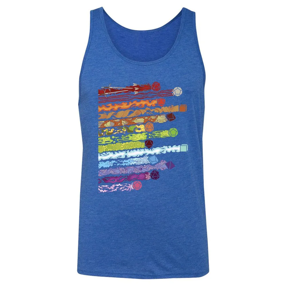 Damage Dices Unisex Jersey Tank - True Royal Triblend - 12