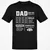 Dad Stat Block 2 Classic Unisex T-Shirt - Black - 1