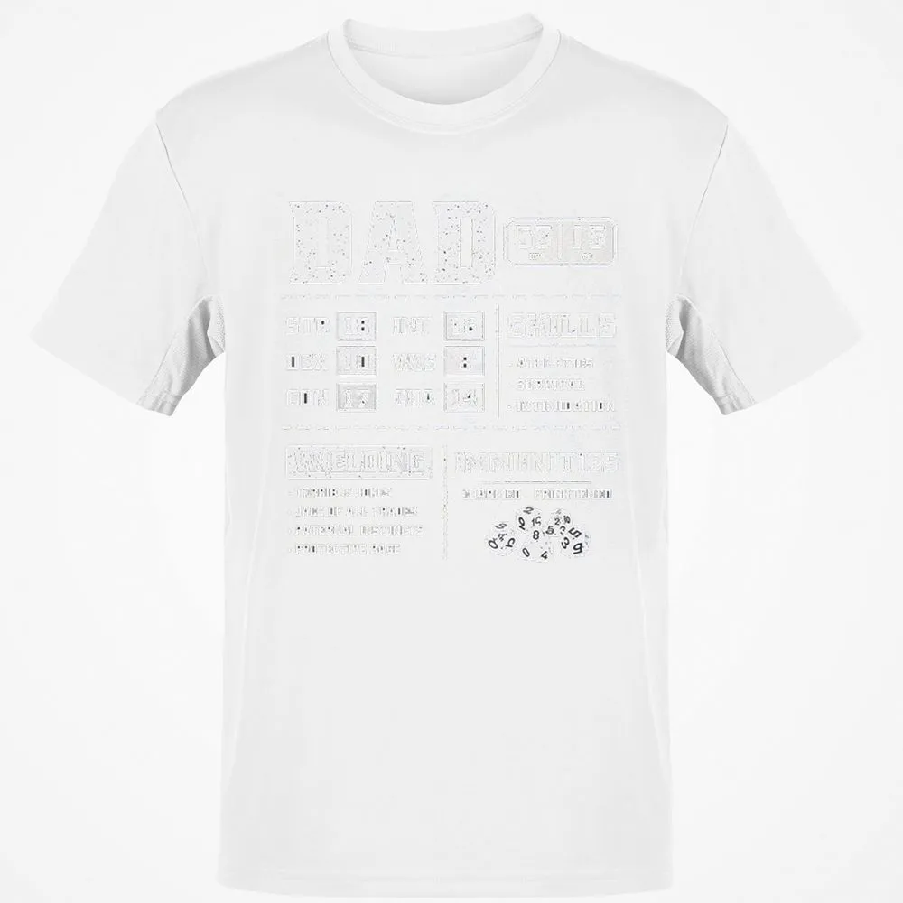 Dad Stat Block 2 Classic Unisex T-Shirt - White - 12