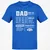 Dad Stat Block 2 Classic Unisex T-Shirt - Royal - 11