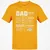 Dad Stat Block 2 Classic Unisex T-Shirt - Gold - 4