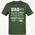Dad Stat Block 2 Classic Unisex T-Shirt - Military Green - 6