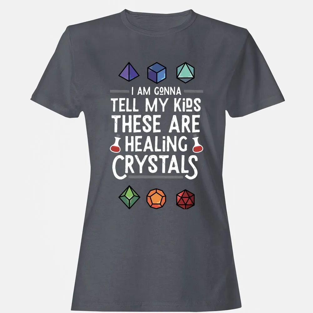 Healing Crystals Women's T-Shirt - Dark Heather - 5