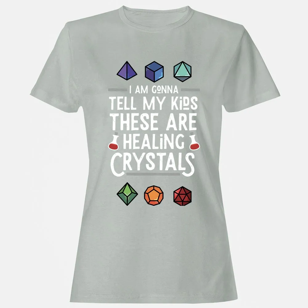 Healing Crystals Women's T-Shirt - Ash - 2