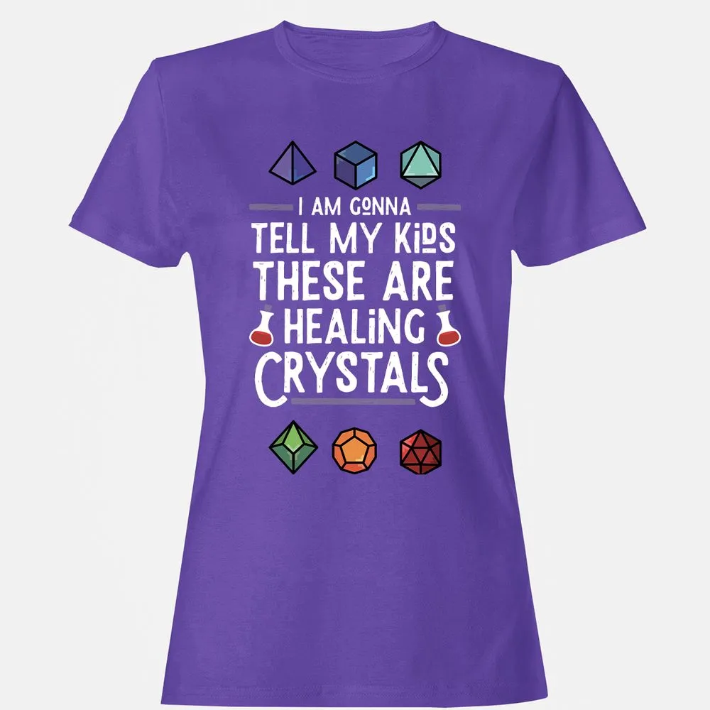 Healing Crystals Women's T-Shirt - Purple - 12