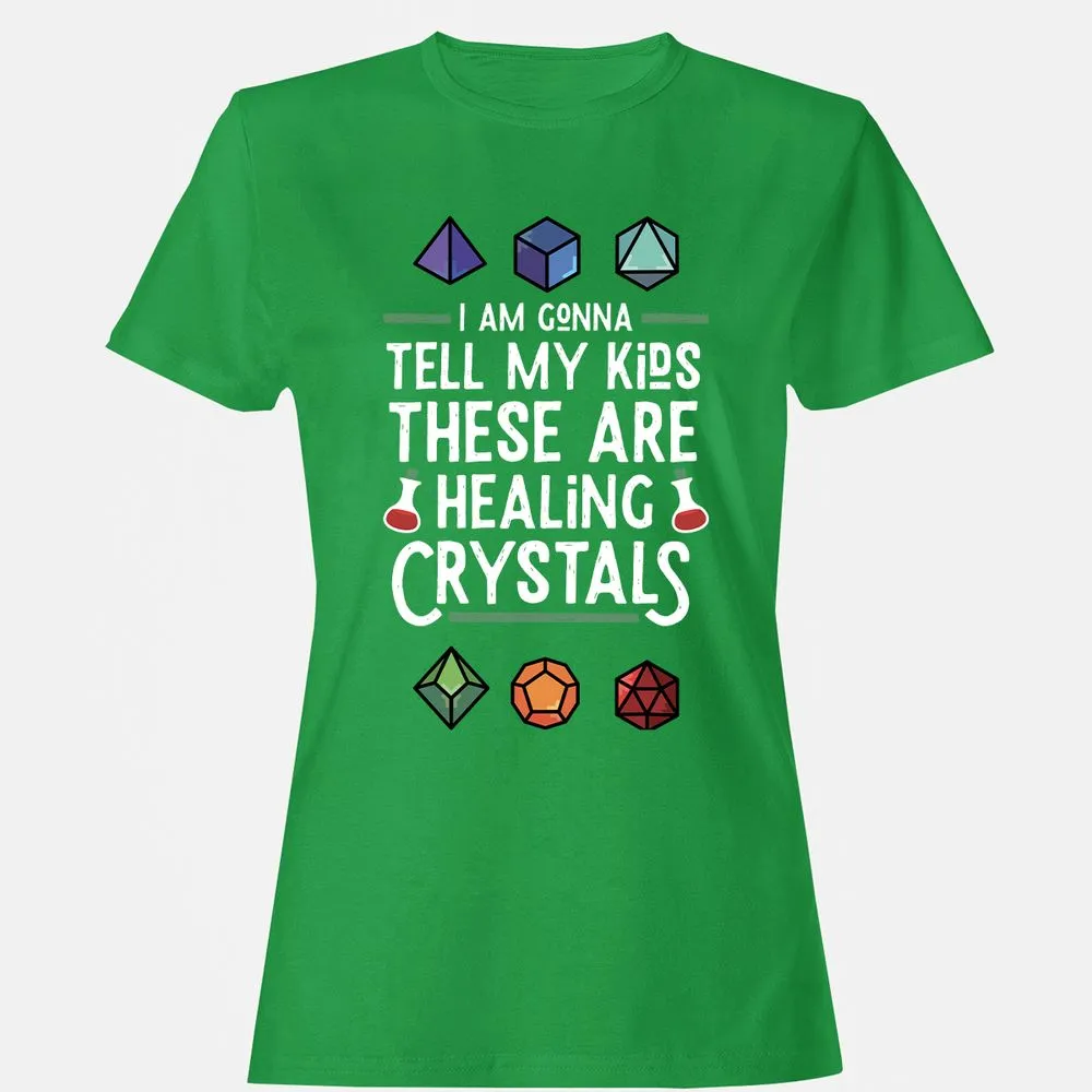 Healing Crystals Women's T-Shirt - Irish Green - 7