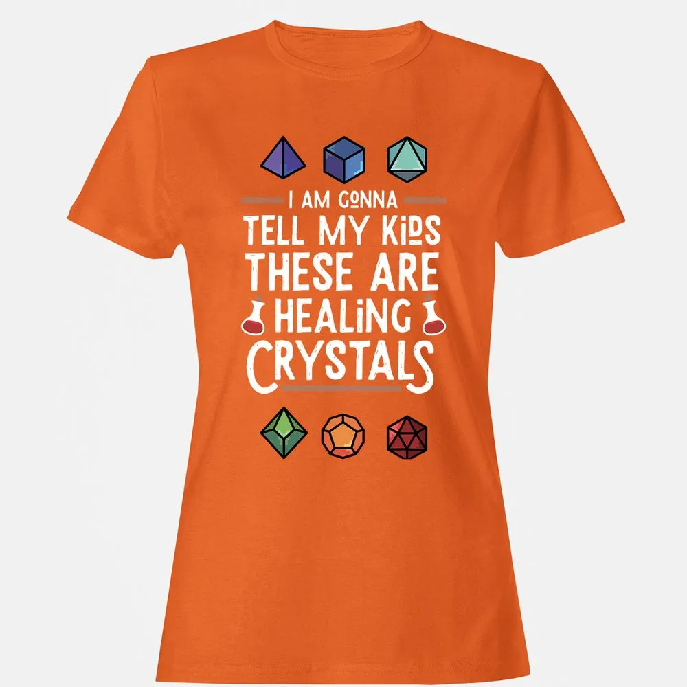 Healing Crystals Women's T-Shirt - Orange - 11