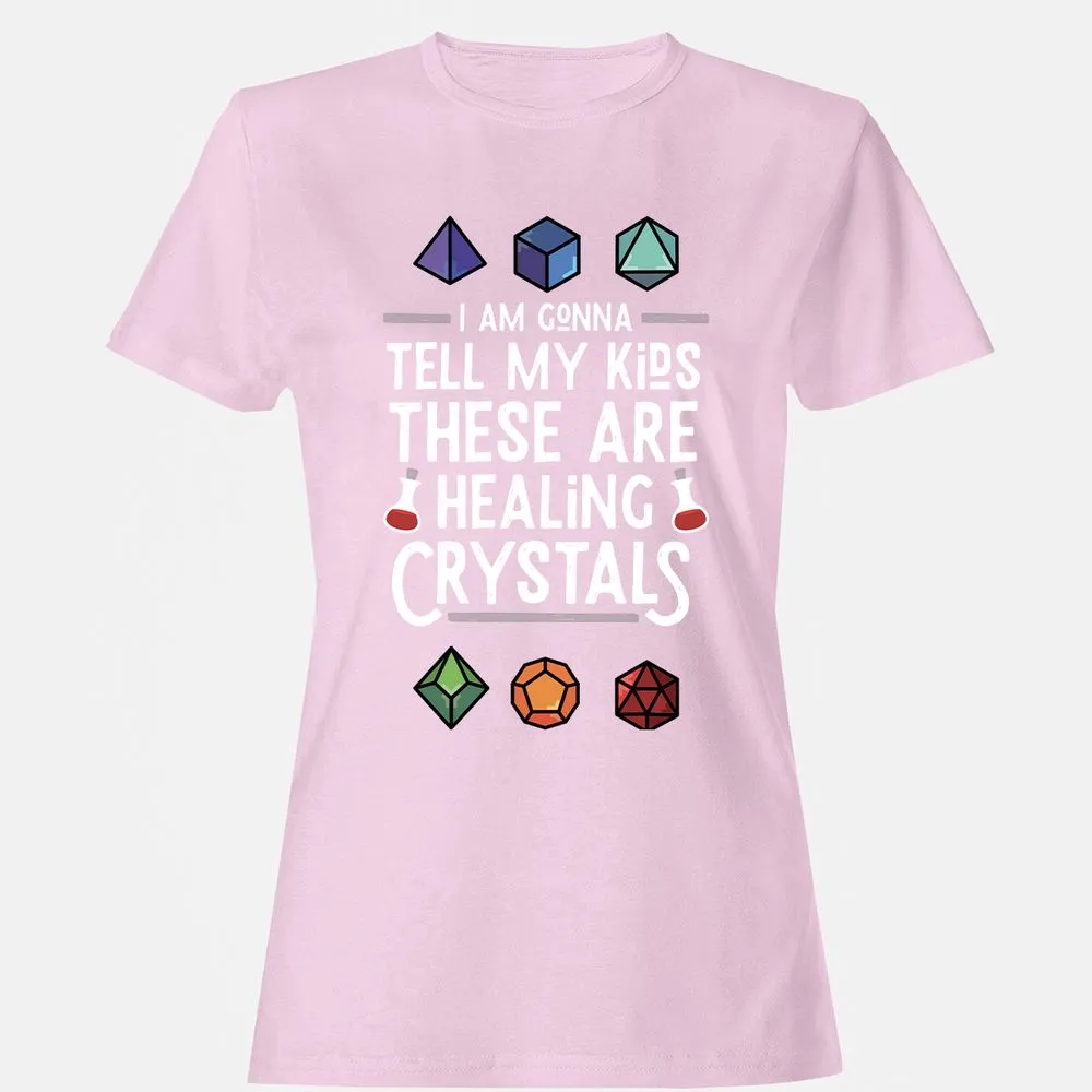 Healing Crystals Women's T-Shirt - Light Pink - 9