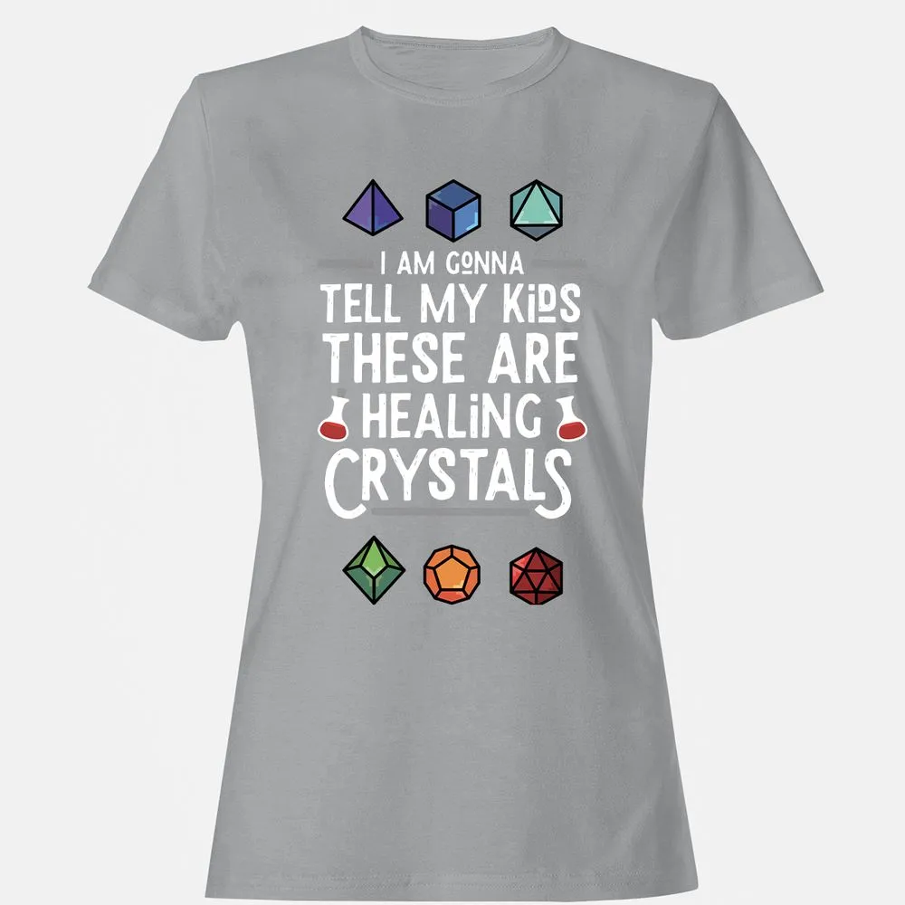 Healing Crystals Women's T-Shirt - Sport Grey - 15