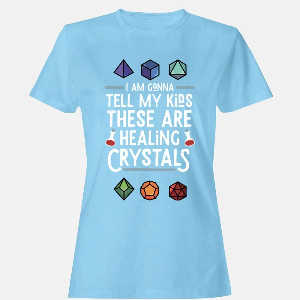 Healing Crystals Women's T-Shirt - Light Blue - 8